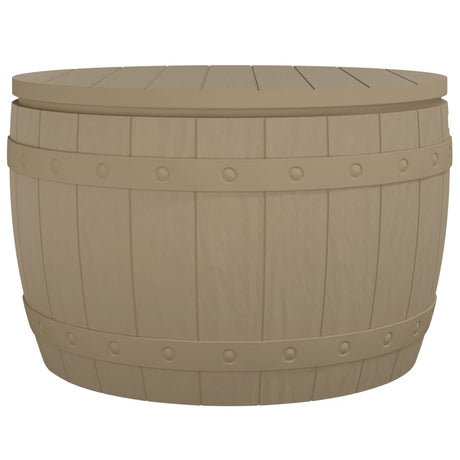 3-in-1 Garden Storage Box Light Brown Polypropylene