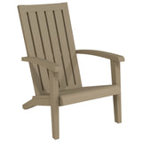 Garden Adirondack Chair Light Brown Polypropylene