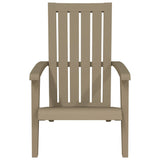 Garden Adirondack Chair Light Brown Polypropylene