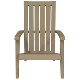 Garden Adirondack Chairs 2 pcs Light Brown Polypropylene