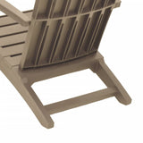 Garden Adirondack Chairs 2 pcs Light Brown Polypropylene