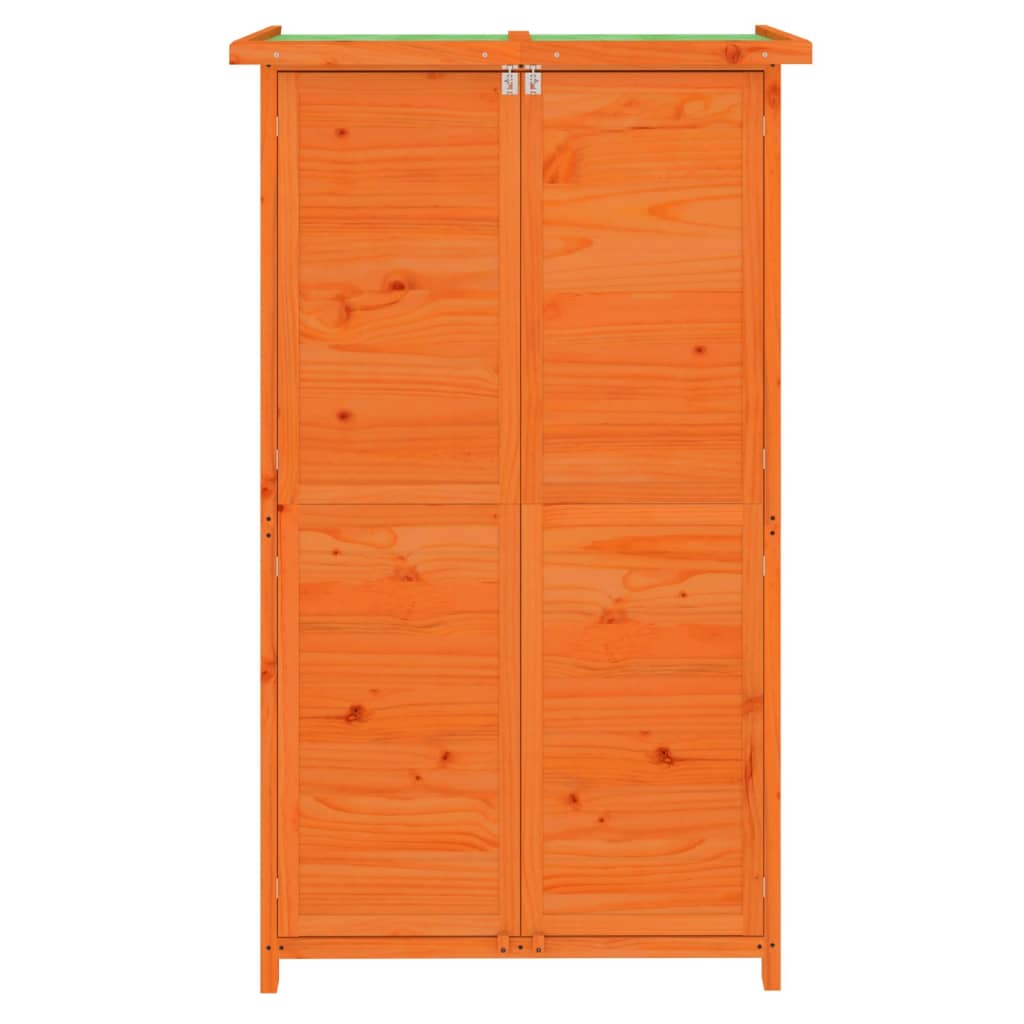 Garden Tool Shed Brown 83x57x140 cm Solid Wood Pine