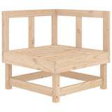 Corner Sofa with Cushions Solid Wood Pine