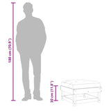 Garden Footstool with Cushion White Solid Wood Pine