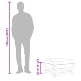 Garden Footstool with Cushion Solid Wood Douglas