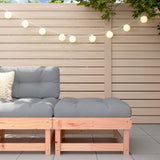 Garden Footstool with Cushion Solid Wood Douglas