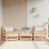 Garden Chairs with Cushions 2 pcs Solid Wood Pine