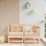 Corner Sofas with Cushions 2 pcs Solid Wood Pine