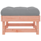 Garden Footstools with Cushions 2pcs Solid Wood Douglas