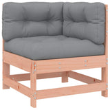 Corner Sofa with Cushions Solid Wood Douglas