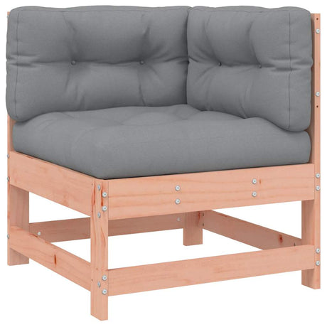 Corner Sofa with Cushions Solid Wood Douglas