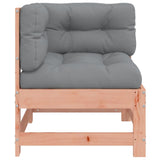 Corner Sofa with Cushions Solid Wood Douglas