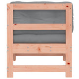 Corner Sofa with Cushions Solid Wood Douglas