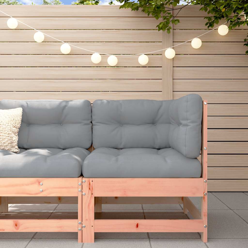 Corner Sofa with Cushions Solid Wood Douglas