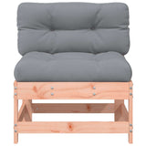 Middle Sofa with Cushions Solid Wood Douglas