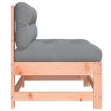 Middle Sofa with Cushions Solid Wood Douglas
