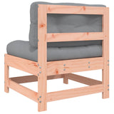 Middle Sofa with Cushions Solid Wood Douglas