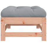 Garden Footstool with Cushion Solid Wood Douglas
