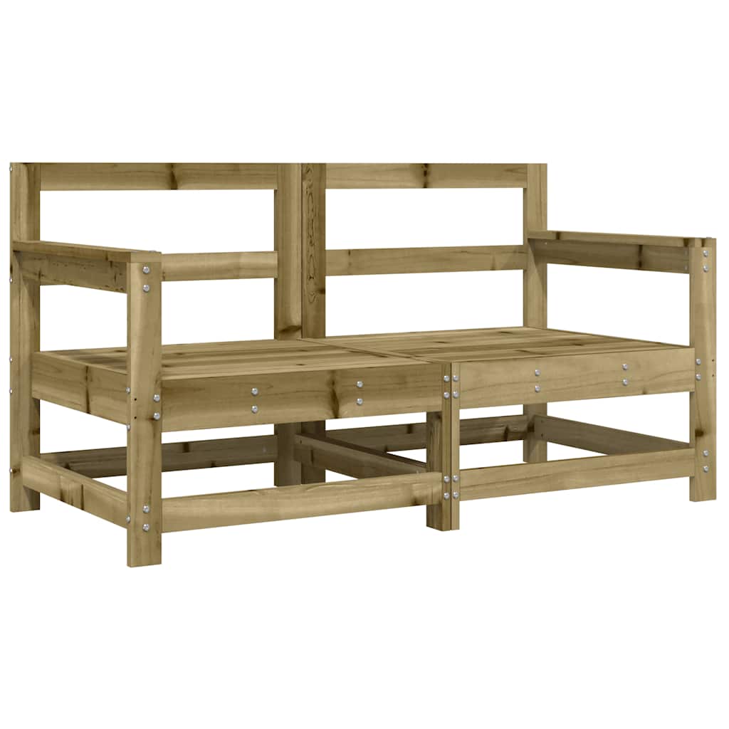 Garden Chairs with Cushions 2 pcs Impregnated Wood Pine