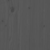 3 Piece Garden Lounge Set with Cushions Grey Solid Wood