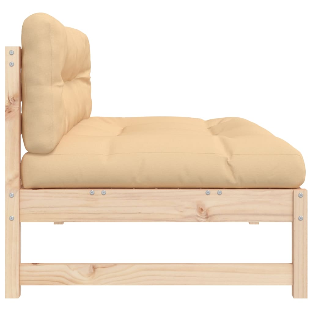 Middle Sofa 120x80 cm Solid Wood Pine