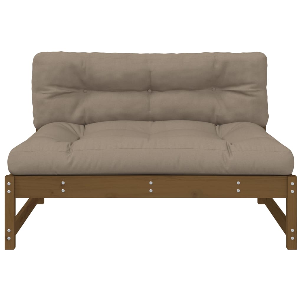 Middle Sofa Honey Brown 120x80 cm Solid Wood Pine