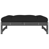 Garden Footstool Grey 120x80 cm Solid Wood Pine