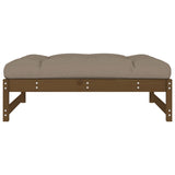 Garden Footstool Honey Brown 120x80 cm Solid Wood Pine