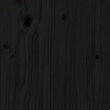 Garden Footstool Black 120x80 cm Solid Wood Pine