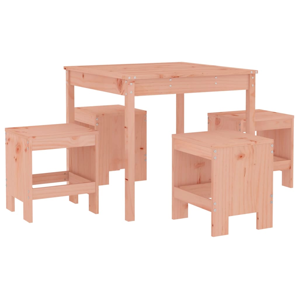 5 Piece Garden Dining Set Solid Wood Douglas