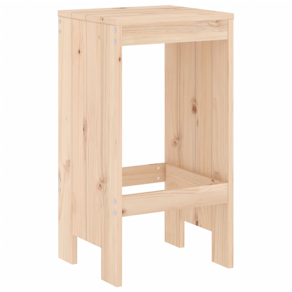 3 Piece Garden Bar Set Solid Wood Pine