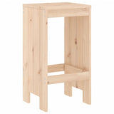 3 Piece Garden Bar Set Solid Wood Pine