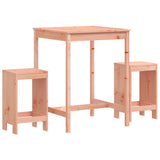 3 Piece Garden Bar Set Solid Wood Douglas