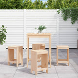 5 Piece Garden Bar Set Solid Wood Pine