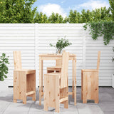 5 Piece Garden Bar Set Solid Wood Pine