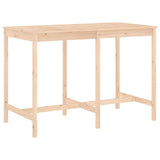 7 Piece Garden Bar Set Solid Wood Pine