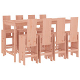 9 Piece Garden Bar Set Solid Wood Douglas