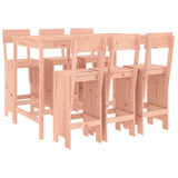 7 Piece Garden Bar Set Solid Wood Douglas