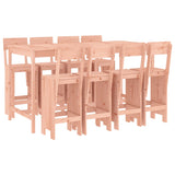 9 Piece Garden Bar Set Solid Wood Douglas