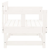 Garden Chairs 2 pcs White Solid Wood Pine