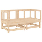 Garden Corner Sofas 2 pcs Solid Wood Pine