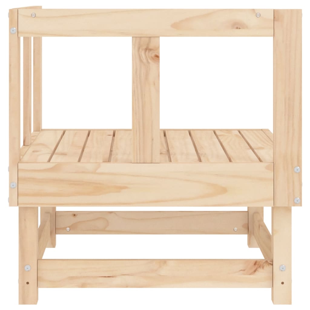 Garden Corner Sofas 2 pcs Solid Wood Pine