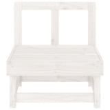 Garden Middle Sofas 2 pcs White Solid Wood Pine