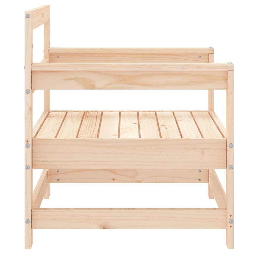 Garden Chairs 2 pcs Solid Wood Pine