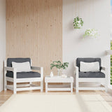 Garden Chairs 2 pcs White Solid Wood Pine