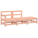 3 Piece Garden Lounge Set Solid Wood Douglas