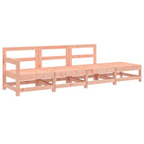 4 Piece Garden Lounge Set Solid Wood Douglas