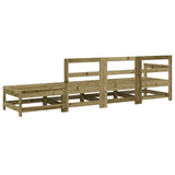 4 Piece Garden Lounge Set Impregnated Wood Pine
