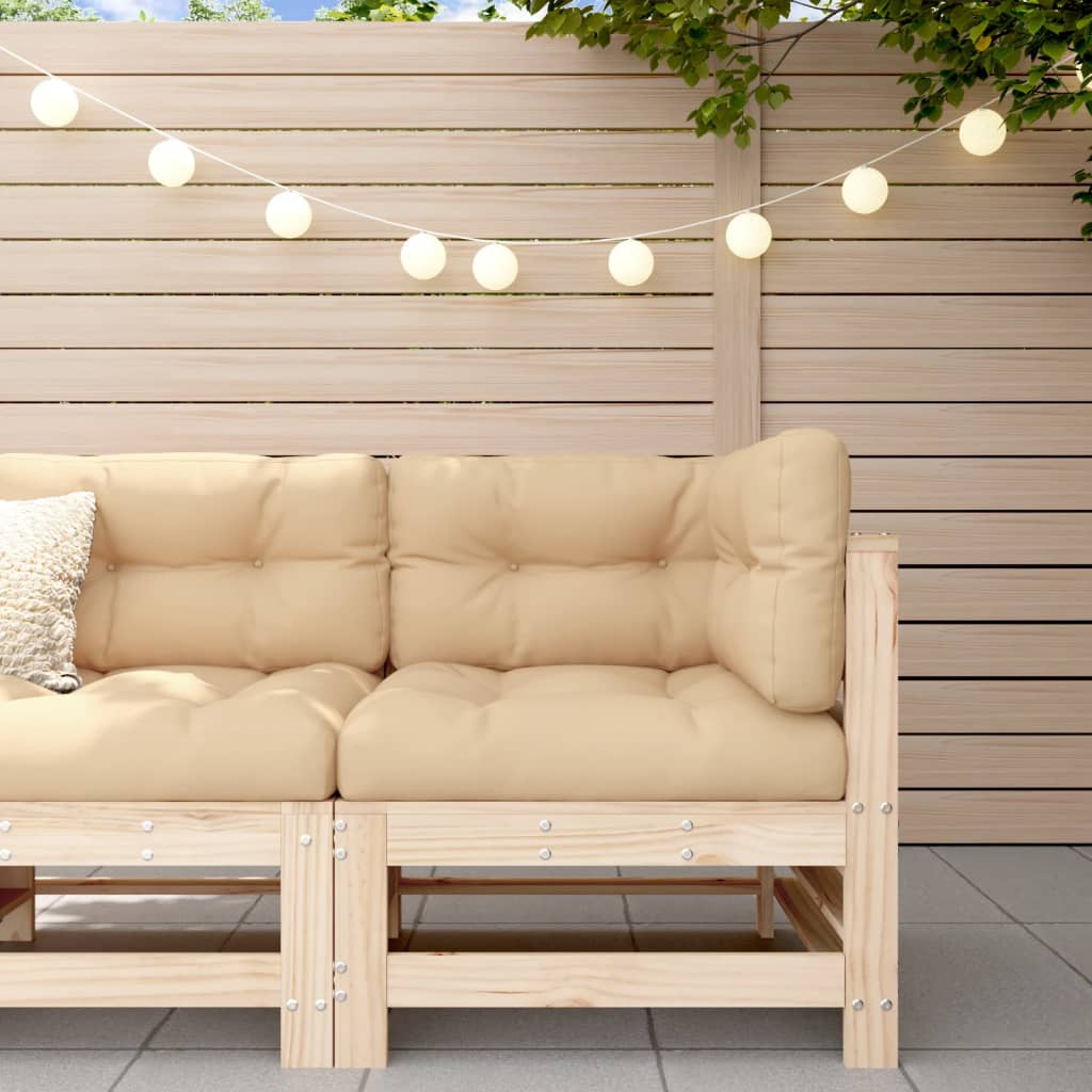 Garden Corner Sofa Solid Wood Pine