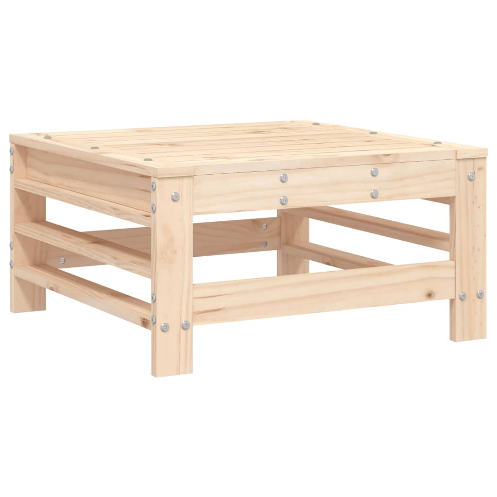 Garden Footstool Solid Wood Pine